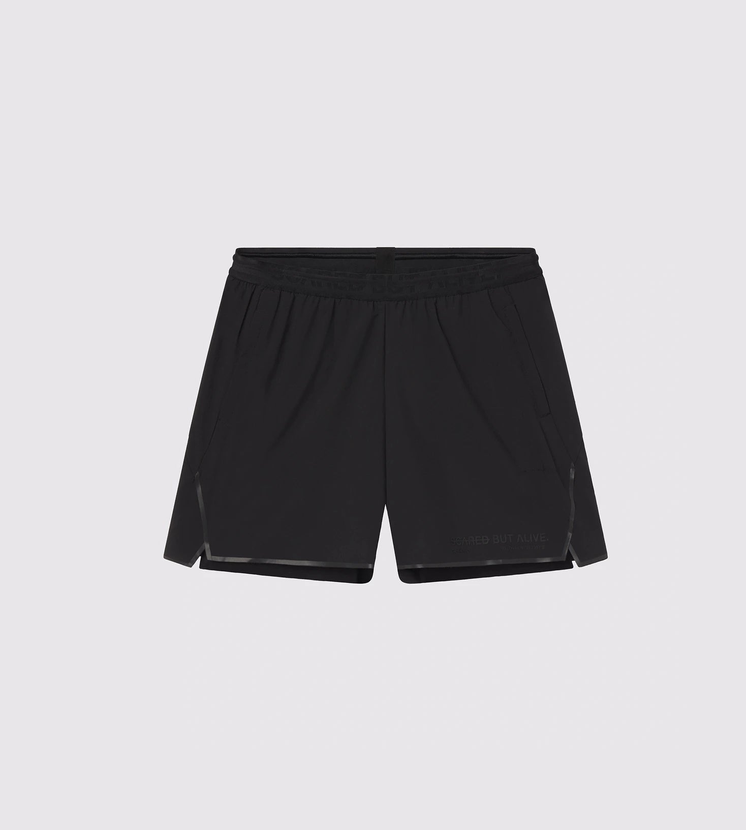 Berlin 7" Short Black Out flat lay front