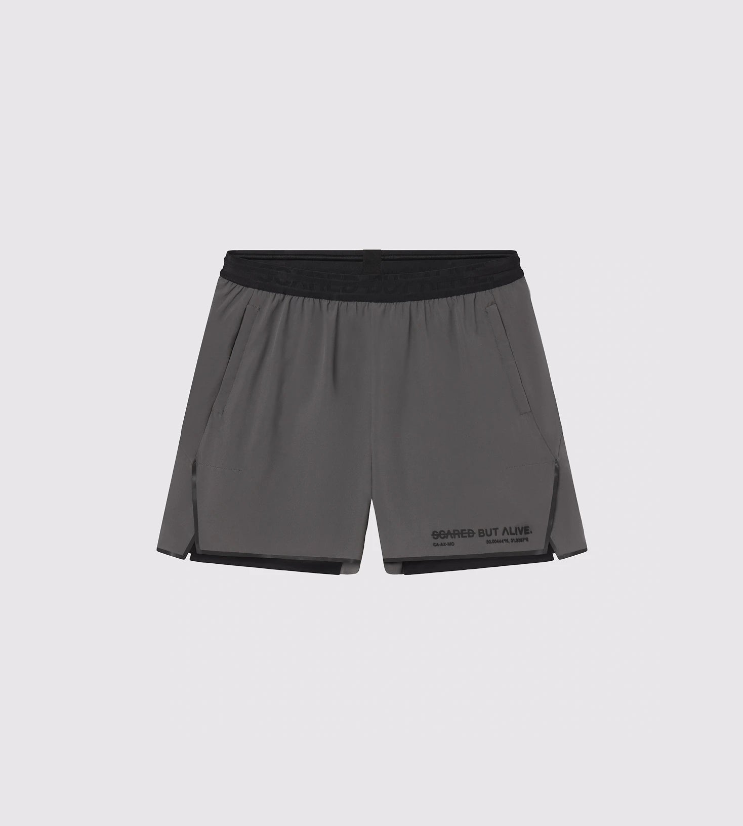Berlin 7" Short Carbon Gray flat lay front